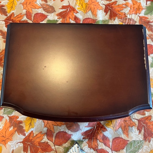 Vintage Mahogany Jewelry Box - Picture 8 of 9